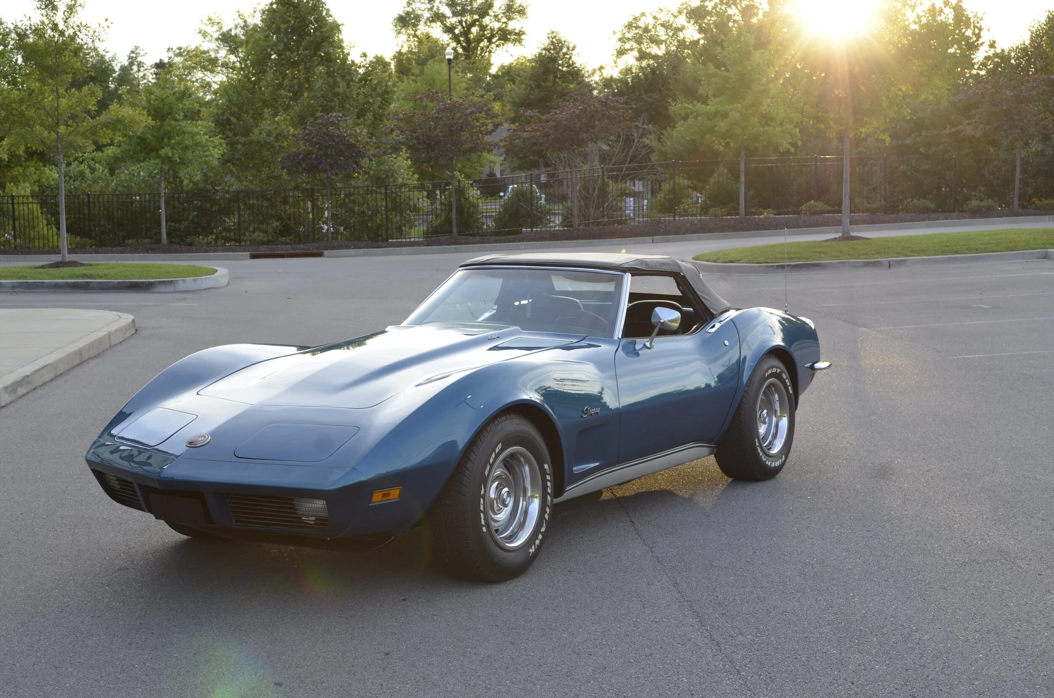 Front three-quarter view in evening light