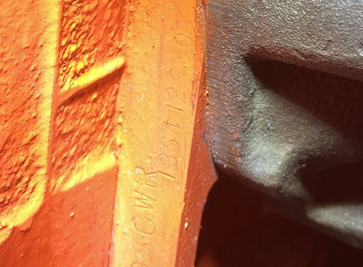 Engine identification stamping
